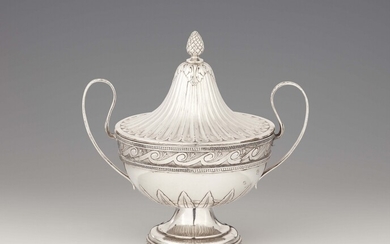 A small Augsburg silver tureen