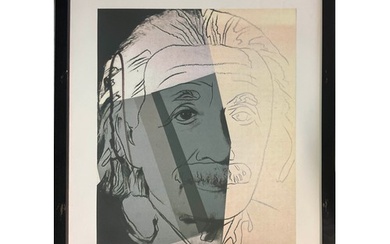 ANDY WARHOL, 'Einstein' lithograph, 55cm x 38cm, published L...