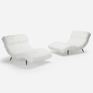 Adrian Pearsall, Wave chaise lounges, pair