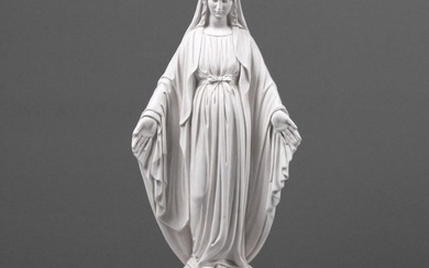 After Joseph-Hugues Fibisch Virgin Mary "Lady Of Lourdes" Sculpture - (12.3lbs)