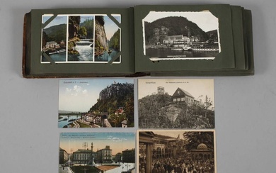 Album de cartes postales des territoires de l'Est avant 1945, environ 90 cartes postales anciens...