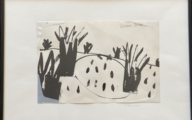 Alexander Florensky; Rink. Winter, 1987; paper, ink; 16.5 x 36.3