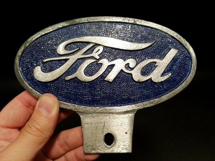 Aluminum Ford Car License Plate Fob Topper