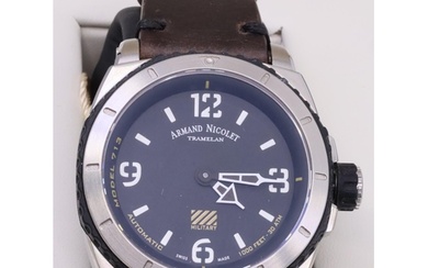 An Armand Nicolet wrist watch in box and with papers