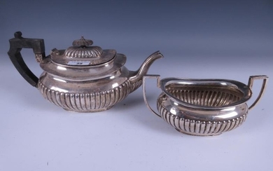 An Edward VII silver Teapot and Sugar Bowl of...