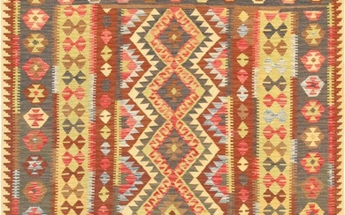 Anatolian Kilim Collection Hand-Woven Lamb Wool Area