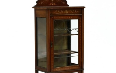 Art Nouveau Inlaid Mahogany Diminutive Cabinet