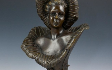 Art Nouveau Liberty Co. Bronze Bust
