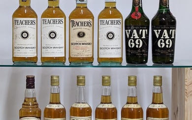 Assorted Scotch Whisky, to include: Teachers, Highland Cream, Perfection of...
