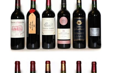 Assorted red wines
