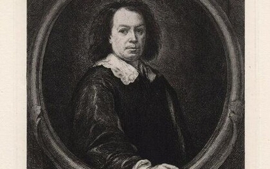 Bartolome Esteban Murillo Portrait of the Artist etching signed