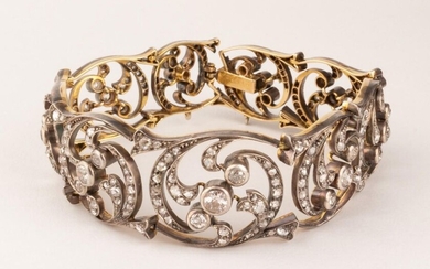 Belle Epoque bracelet in 18k (750 thousandths) yellow gold and...