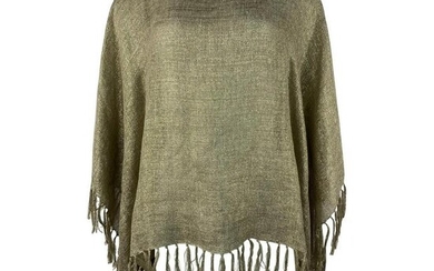 Brunello Cucinelli Brown and Gold Metallic Knit Cover