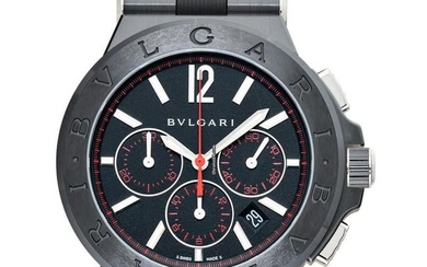 Bulgari Diagono 102160 - Diagono Automatic Black Dial Stainless Steel Men's Watch