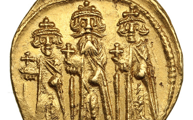 Byzantine Empire, Constantinople AV Solidus - Heraclius (AD 610-641), with Heraclius Constantine and Heraclonas
