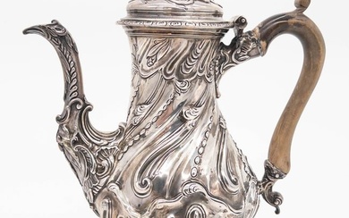 C. 1768 English Sterling Silver Coffee Pot, Whipham & Wright