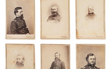 [CIVIL WAR - GETTYSBURG]. BRADY, Mathew (1822-1896), photographer. A group of 11 CDVs of Union
