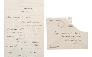 CLEVELAND, Grover (1837-1908). Autograph letter signed ("Grover Cleveland"), as President.