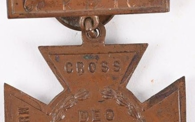 CONFEDERATE SOUTHERN CROSS OF HONOR NAMED TEXAS