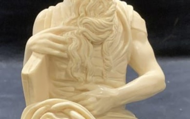 Carved White Moses Grand Tour Statue