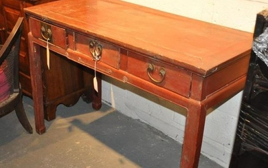 Chinese Red Lacquered Side Table