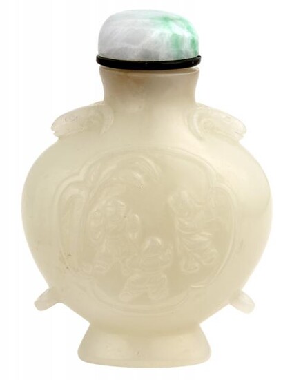 Chinese White Jade Snuff Bottle