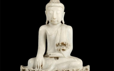 Chinese White stone Buddha statue