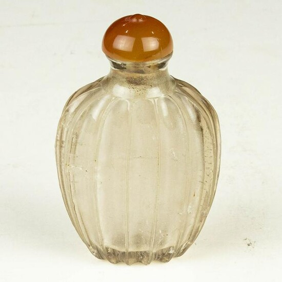 Chinese rock crystal snuff bottle