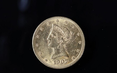 Coin 10 Dollars Gold Liberty 1907