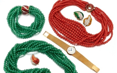 Collection of Jewels and a wristwatch ( Collezione di gioielli e orologio ), Piaget