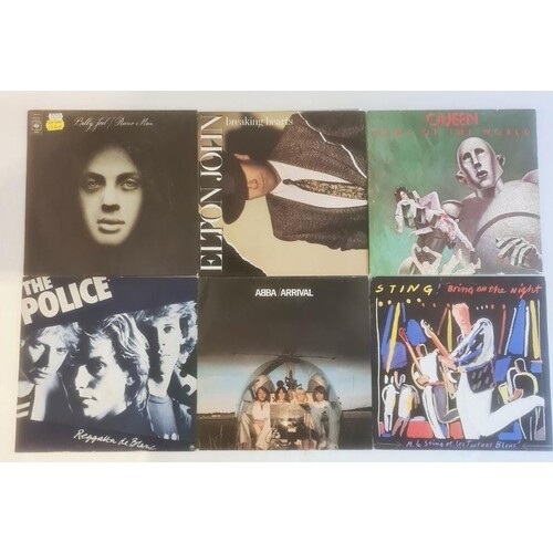 Collection of mainly 1980's vinyl LP's including The Police ...