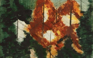 Cora Kelley Ward (American/Louisiana, 1920-1989) , "Untitled: Abstract", 1954, watercolor on paper