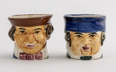 Diminutive Porcelain Toby Mugs, 2