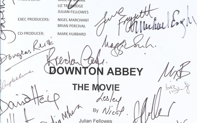 Downton Abbey (The Movie) A Signed And Bound Presentation Script,...