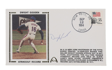Dwight "Doc" Gooden Signed 1984 FDC Envelope (Beckett)