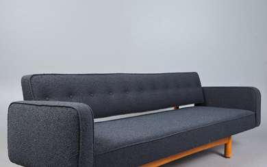 EDWARD WORMLEY. Ljungs Industrier, sofa/daybed, model 5316/'New York', beech, fabric, designed 1954, beech, fabric, Sweden.