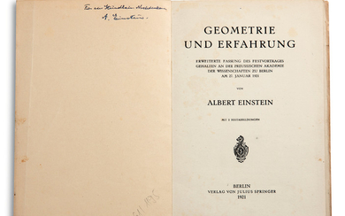 EINSTEIN ALBERT (1879-1955).