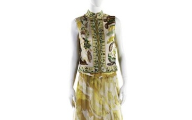 Emilio Pucci, Two pieces evening dress, sequins and crystals