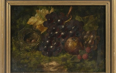 ENGLISH SCHOOL (19th Century,), Still life of fruit and