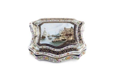 Early 20Th Century Large Sevres-Style Porcelain Box