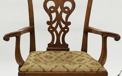 Early 20th c Chippendale Armchair