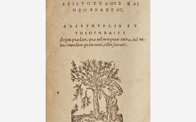 [Early Printing] [Aristotle] [Estienne, Henri] Aristotelis et Theophrasti...