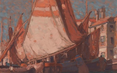 Edgar Alwin Payne (1883-1947), Italian boats (Chioggia)