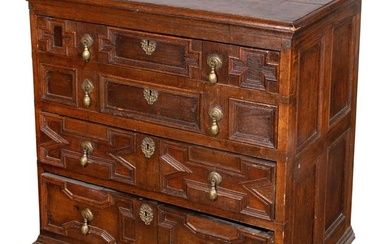 English Charles II Style Oak Chest of Drawers