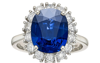 Eve Li Sapphire, Diamond, White Gold Ring Stones: Oval-shaped...