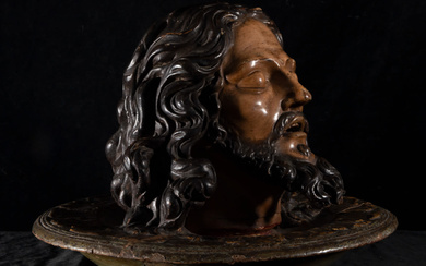 Exceptional Life-Size Head of Saint John the Baptist, attributed to...