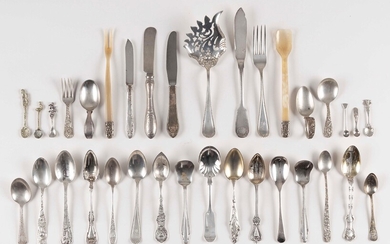 FORTY-ONE PIECES OF STERLING SILVER FLATWARE