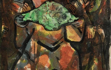 FRANCISCO MATEOS GONZALEZ Seville (1894) / Madrid (1976) "Fool's Fish Fisherman", 1963