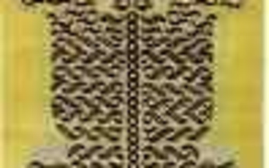 Fine Nepali Gold Tribal Contemporary 5X7 Oriental Rug Hand-Knotted Wool Carpet
