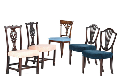 Five English Side Chairs